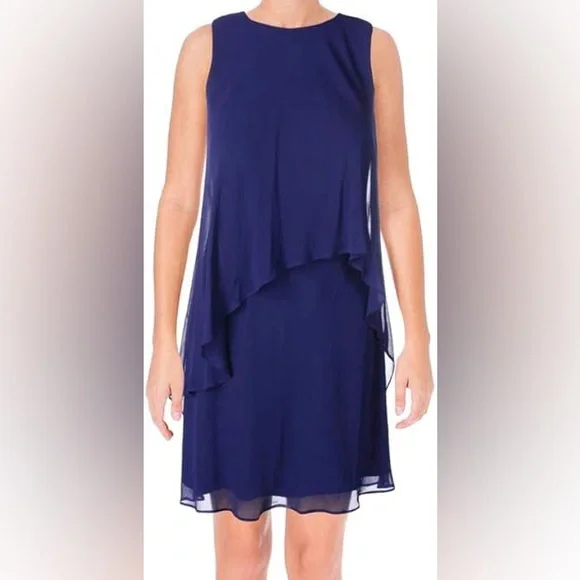 Lauren Ralph Lauren | Dresses | Lauren Ralph Lauren Women Elegant Blue  Dresssize 2 Dark Blue Color Sleeveless | Poshmark
